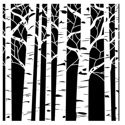 MOLLIES New Zealand / TCW Stencil Aspen Trees