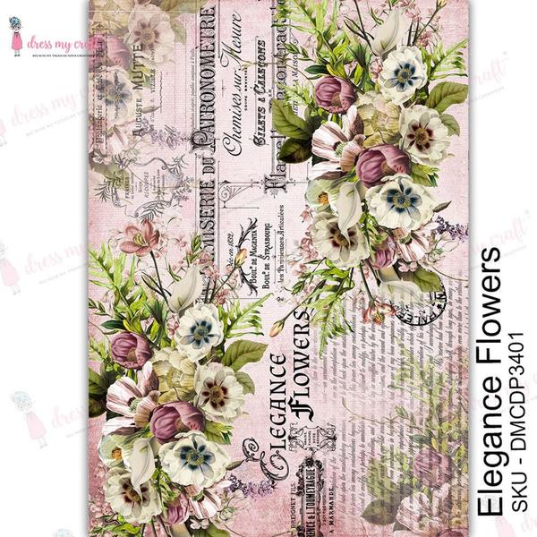 MOLLIES New Zealand / DRESS MY CRAFT Water Transfer Elegant Flowers