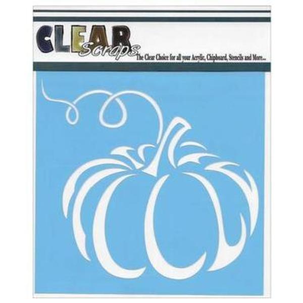 MOLLIES New Zealand / CLEAR SCRAPS Stencil Pumpkin