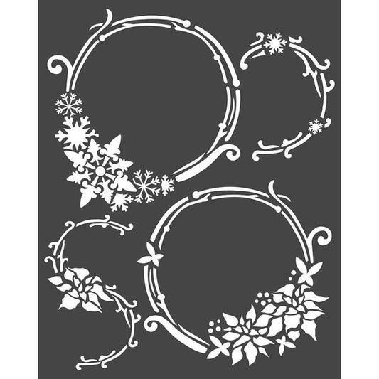 MOLLIES New Zealand / STAMPERIA Stencil Garlands, Winter Tales