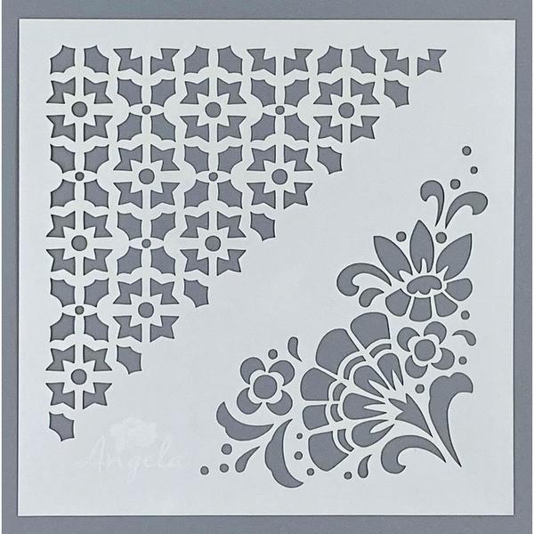 MOLLIES New Zealand / ANGELA POOLE Stencil Decorative Corners