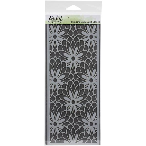 MOLLIES New Zealand / PICKET FENCE Stencil Slimline Daisy Burst