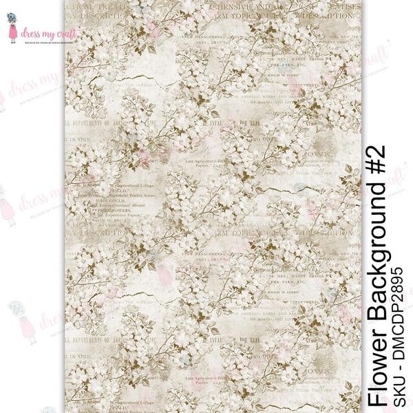 DRESS MY CRAFT Water Transfer Flower Background #2 | Mollies Make And Create NZ