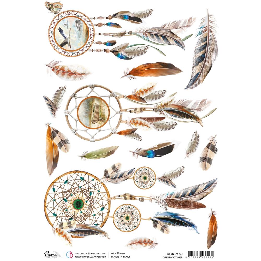 MOLLIES New Zealand / CIAO BELLA Rice Paper Dreamcatcher A4 A4 Size