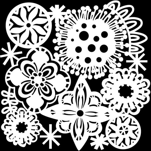 MOLLIES New Zealand / TCW Stencil Festive Flowers