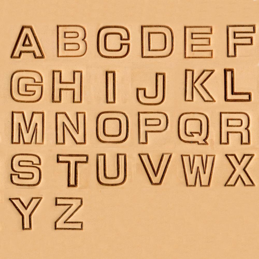 MOLLIES New Zealand / IVAN Block Alphabet Stamp Set 19mm