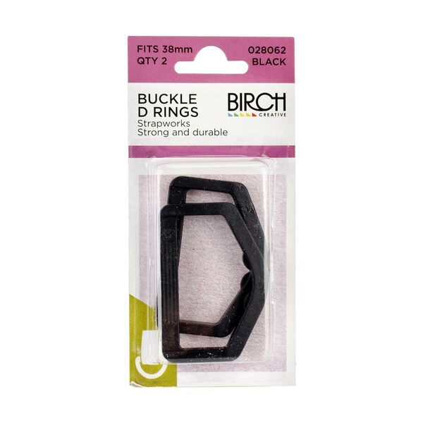 MOLLIES New Zealand / BIRCH Buckle D Ring 38mm Black