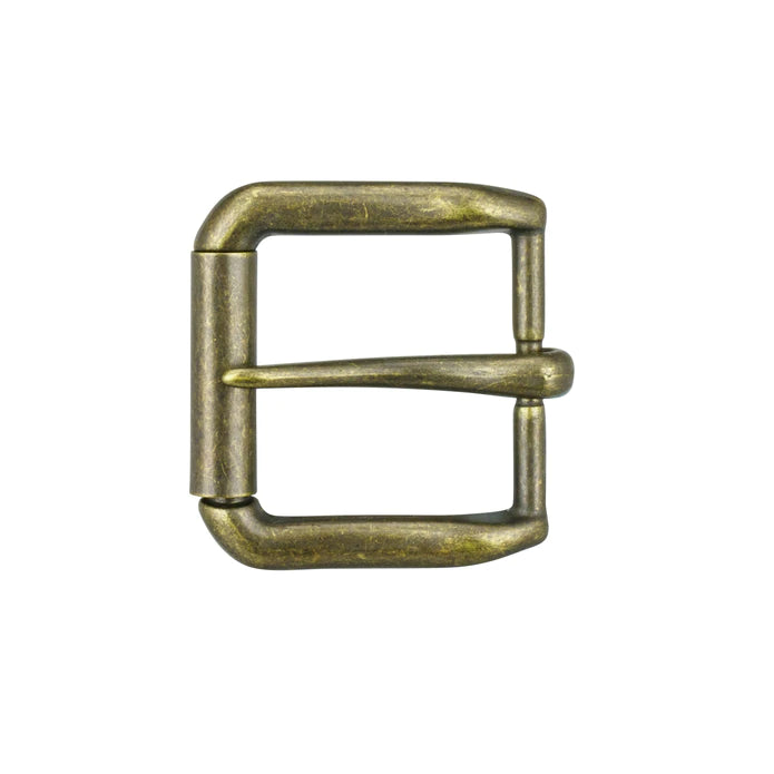 MOLLIES New Zealand / IVAN End Bar Roller Buckle Antique Brass 34mm (1-1 4")