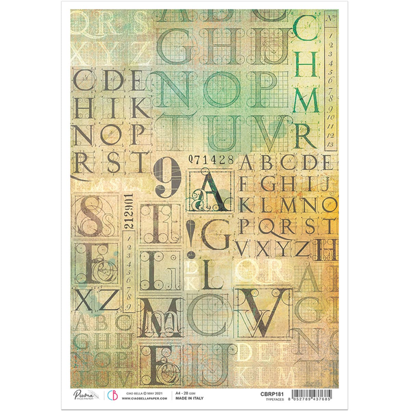 MOLLIES New Zealand / CIAO BELLA Rice Paper Typefaces A4