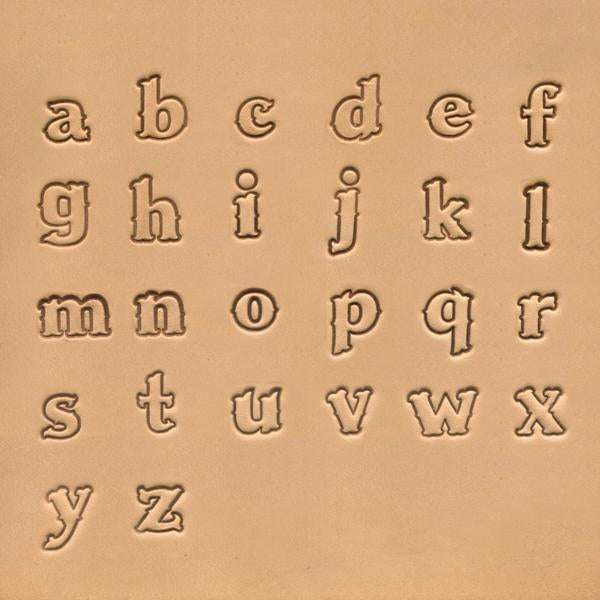 MOLLIES New Zealand / IVAN Lowercase Alphabet Stamp Set 13mm