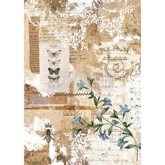 MOLLIES New Zealand / REDESIGN Rice Paper Botanical Sonata 29 x 41cm