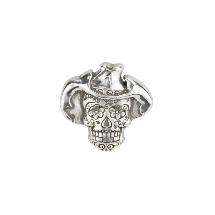 MOLLIES New Zealand / IVAN Sugar Skull Concho Cowboy Antique Silver