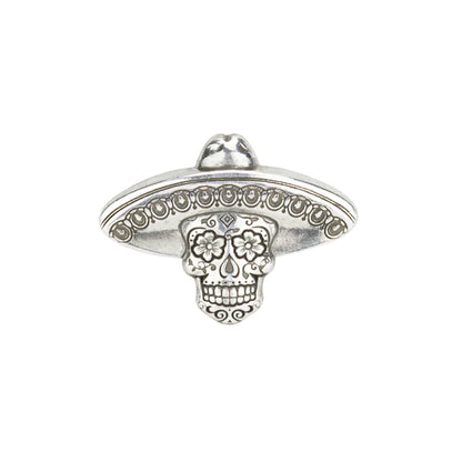 MOLLIES New Zealand / IVAN Sugar Skull Concho Sombrero Antique Silver