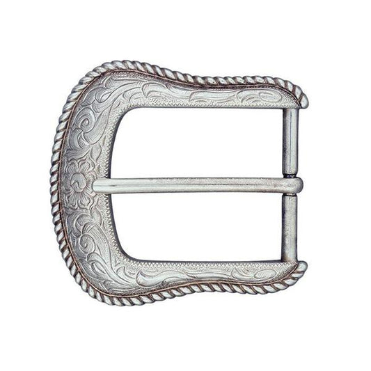 MOLLIES New Zealand / IVAN High Sierra End Bar Buckle Antique Silver 38mm (1-1 2")