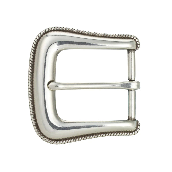 MOLLIES New Zealand / IVAN Rope Edge End Bar Buckle Antique Silver 38mm (1-1 2")