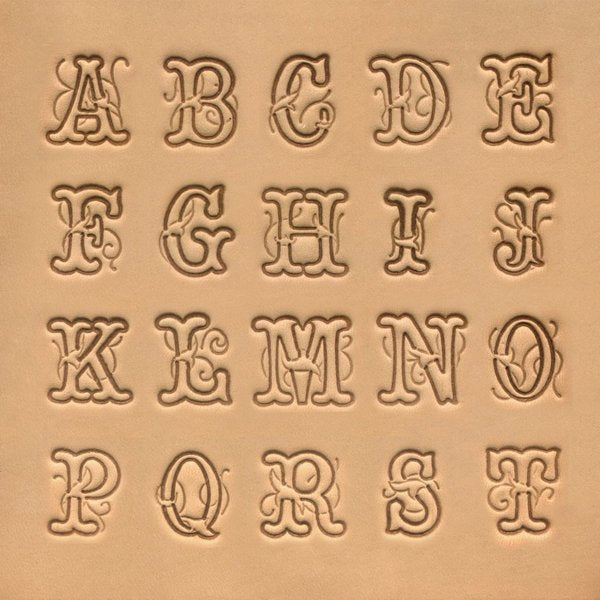 MOLLIES New Zealand / IVAN Script Alphabet Stamp Set 19mm