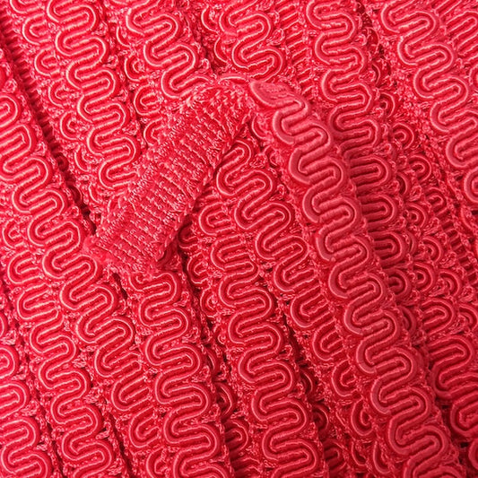 MOLLIES New Zealand / GIMP BRAID Scroll 15mm Cherry Red Per meter