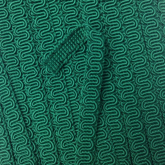 MOLLIES New Zealand / GIMP BRAID Scroll 15mm Leaf Green Per meter