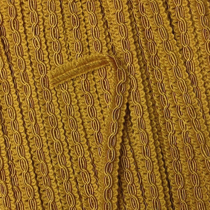 MOLLIES New Zealand / GIMP BRAID Trix-Loop 10mm Gold Tan Per meter