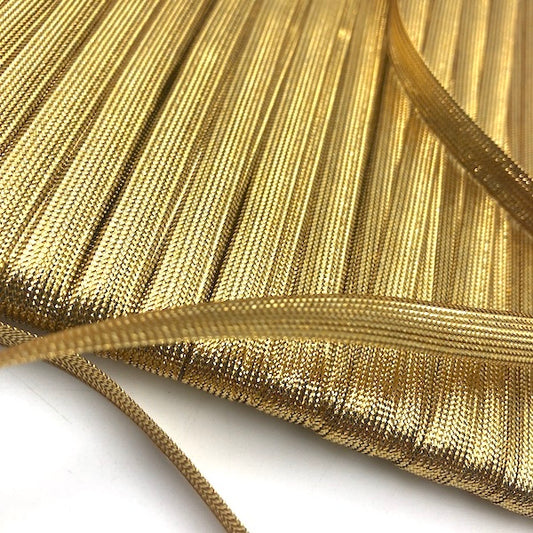 MOLLIES New Zealand / GIMP BRAID Metallic 8mm Lurex Gold Per meter