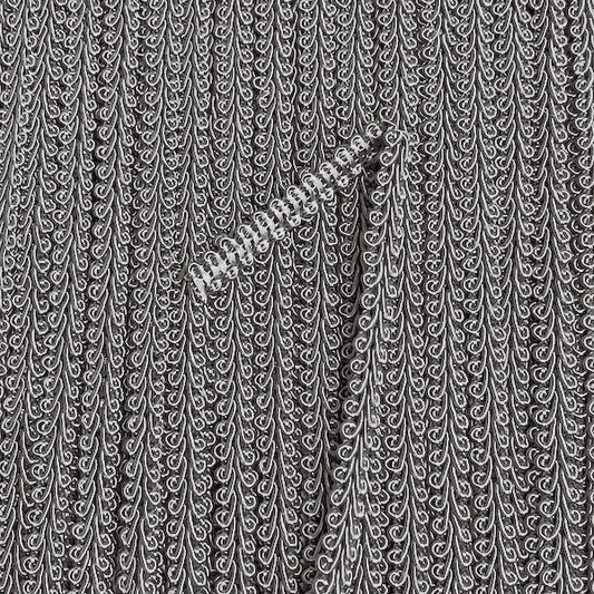 MOLLIES New Zealand / GIMP BRAID French 8mm Silver Grey Per meter