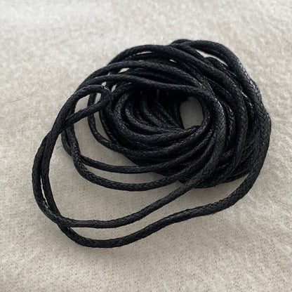 MOLLIES New Zealand / SULLIVANS Braided Cotton Thonging Black 2mm