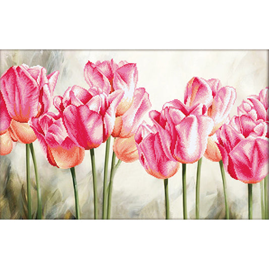 MOLLIES New Zealand / NEEDLEART WORLD No Count Embroidery Pink Tulips