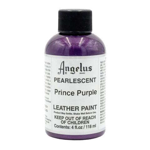 MOLLIES New Zealand / ANGELUS Acrylic Leather Paint Prince Purple Pearlescent 118ml