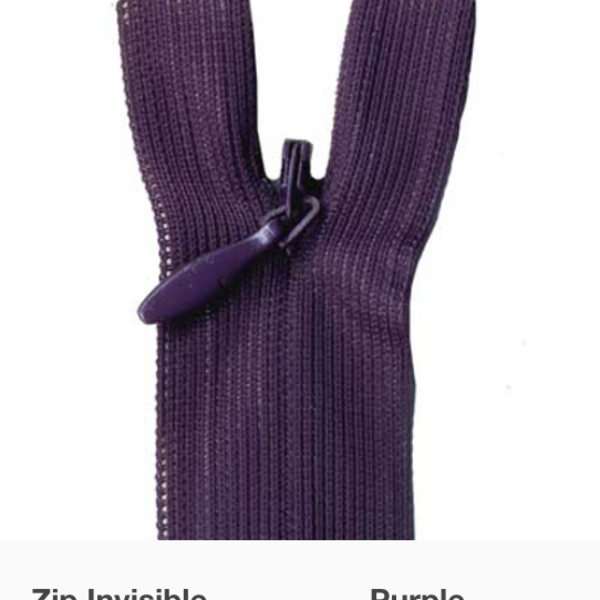 MOLLIES New Zealand / Invisible Zipper Purple #954 30-35cm