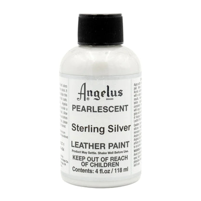 MOLLIES New Zealand / ANGELUS Acrylic Leather Paint Sterling Silver Pearlescent 118ml