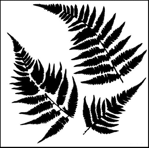 MOLLIES New Zealand / TCW Stencil Mini Ferns