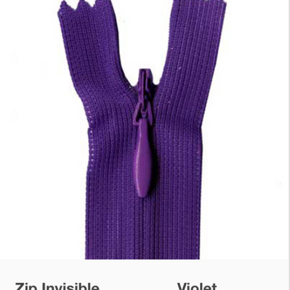 MOLLIES New Zealand / Invisible Zipper Violet #953 30-35cm