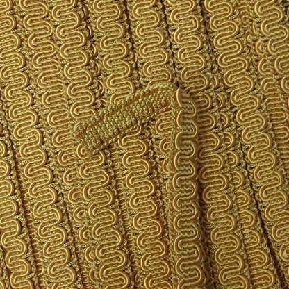 MOLLIES New Zealand / GIMP BRAID Scroll 15mm Yellow Gold Per meter