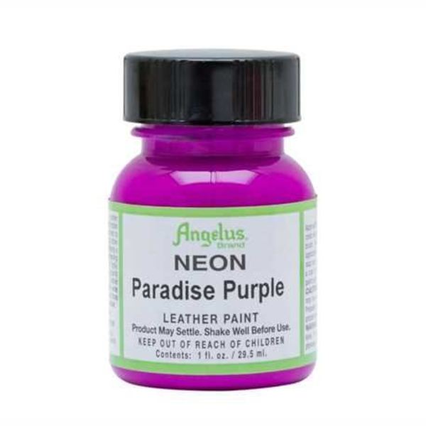 MOLLIES New Zealand / ANGELUS Acrylic Leather Paint Paradise Purple Neon 29ml