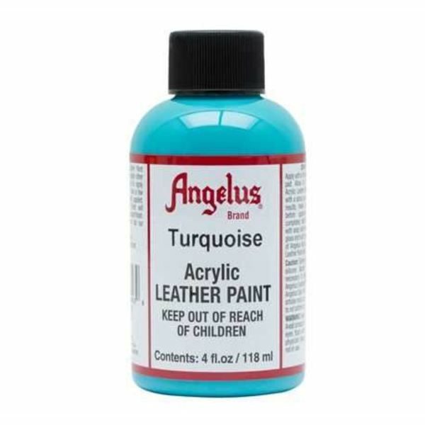 MOLLIES New Zealand / ANGELUS Acrylic Leather Paint Turquoise 118ml