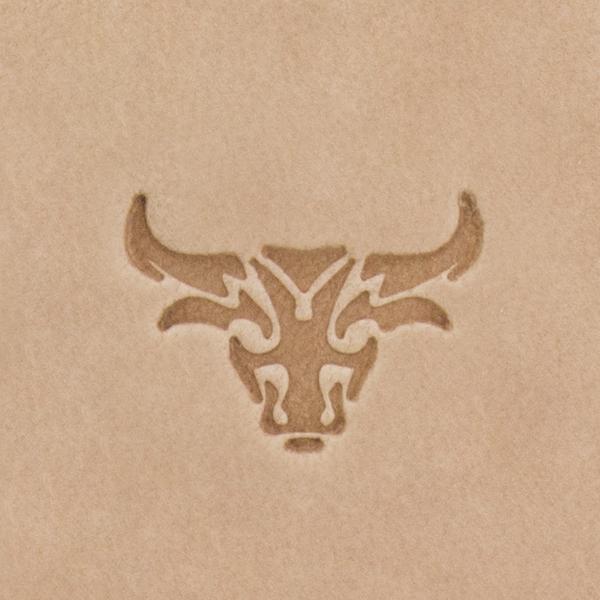 MOLLIES New Zealand / IVAN Bull Skull Mini 2D Stamp