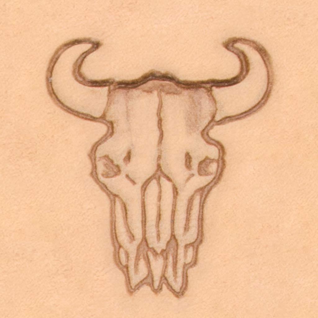 MOLLIES New Zealand / IVAN Buffalo Skull 3D Stamp