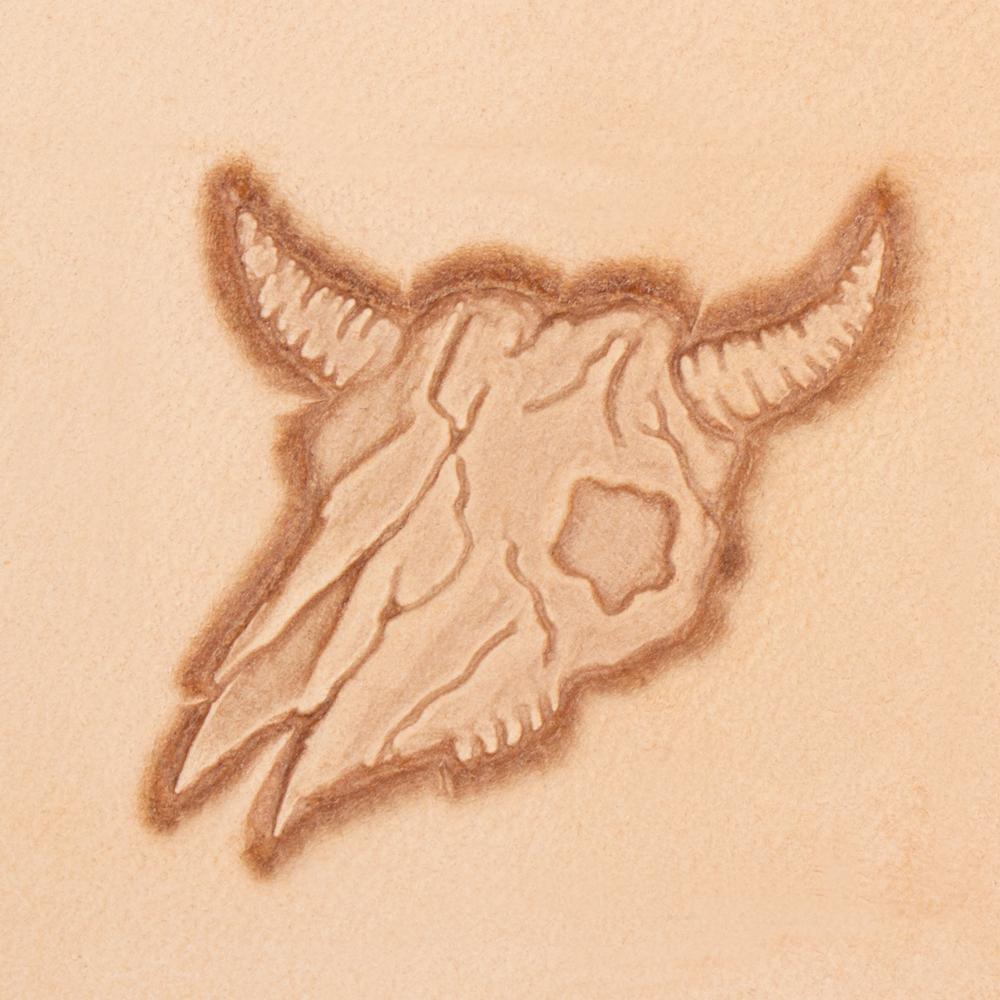 MOLLIES New Zealand / IVAN Bull Skull 3D Stamp