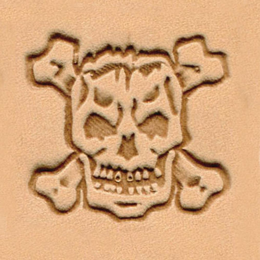 MOLLIES New Zealand / IVAN Skull Crossbones 3D Stamp