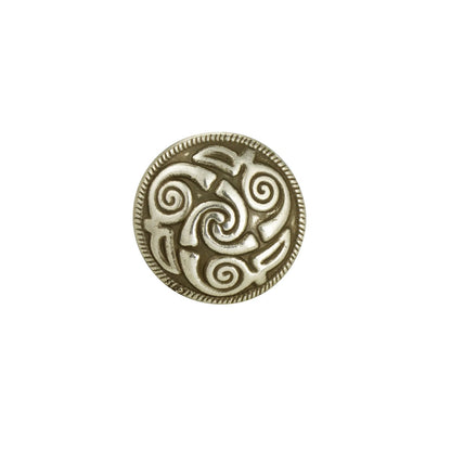 MOLLIES New Zealand / IVAN Celtic Concho Spiral Antique Silver 25mm (1")