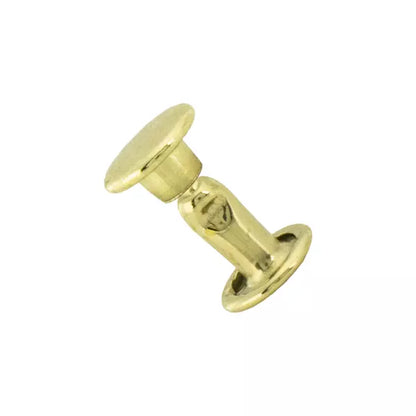 MOLLIES New Zealand / IVAN Double Cap Rivets Brass Plated 7*7mm