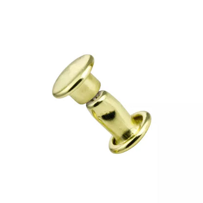 MOLLIES New Zealand / IVAN Double Cap Rivets Brass Plated 6*6mm