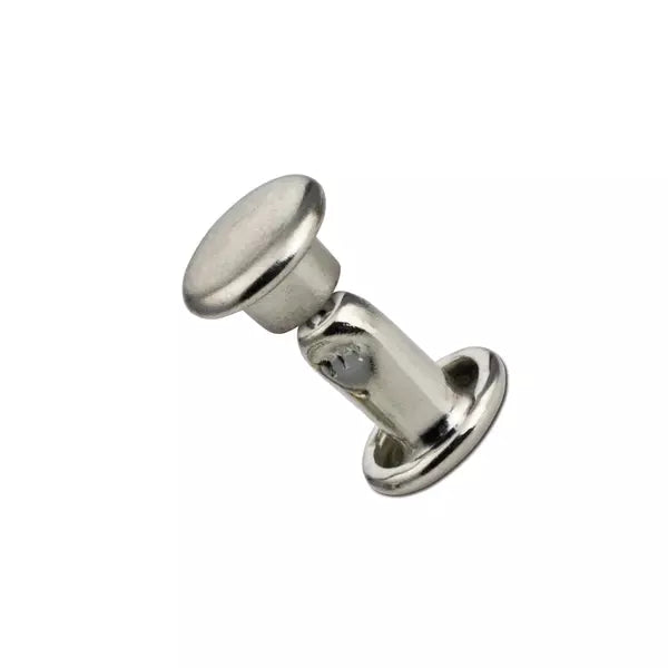 MOLLIES New Zealand / IVAN Double Cap Rivets Nickel Plated 6*6mm