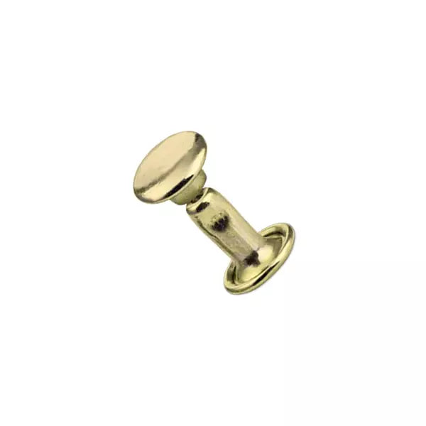 MOLLIES New Zealand / IVAN Double Cap Rivets Solid Brass Solid Brass 7*7mm 100 Pack