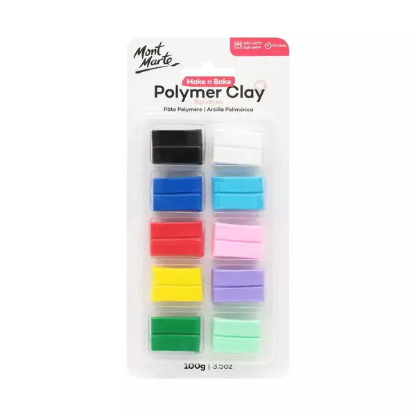 MOLLIES New Zealand / MONT MARTE Make n Bake Polymer Clay Signature 100g 10PK