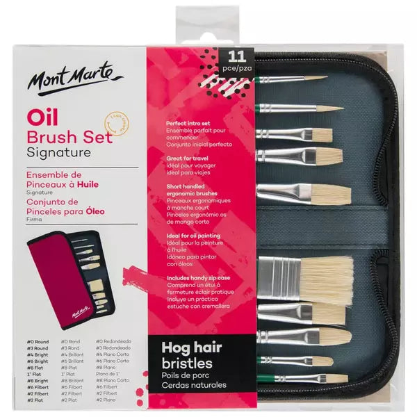 MOLLIES New Zealand / MONT MARTE Oil Brush Set