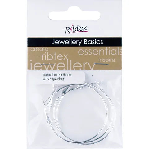 MOLLIES New Zealand / RIBTEX Earring Hoops Silver