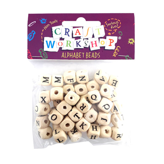 MOLLIES New Zealand / CRAFT WORKSHOP Beads Alphabet Cream