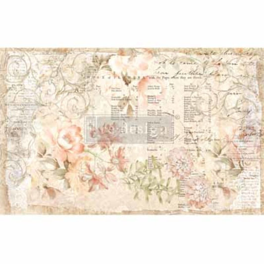 MOLLIES New Zealand / REDESIGN MULBERRY Floral Parchment Tissue 48x76cm