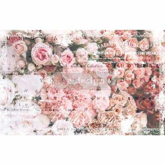 MOLLIES New Zealand / REDESIGN MULBERRY Angelic Rose Garden 48 x 76cm